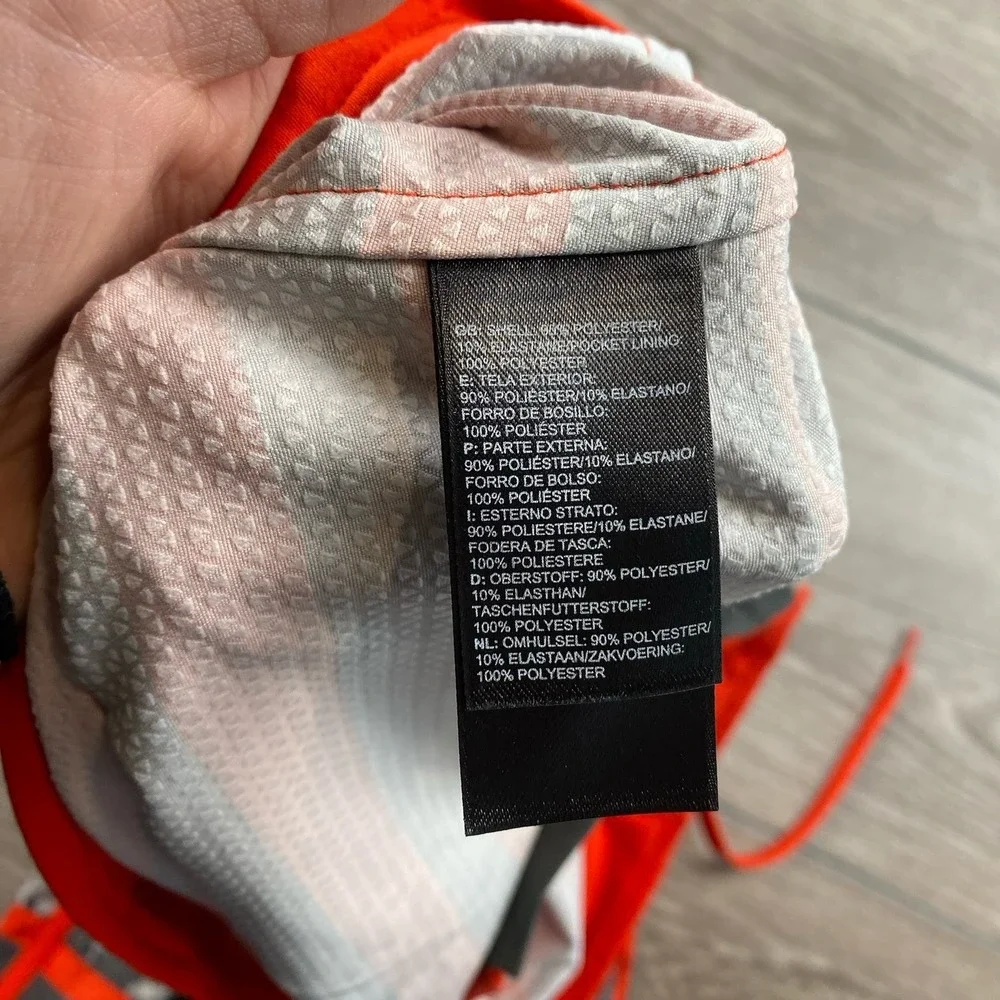 The North Face Mens Whitecap Boardshorts Red Grey Stripes 34 Swim‎ Beach
